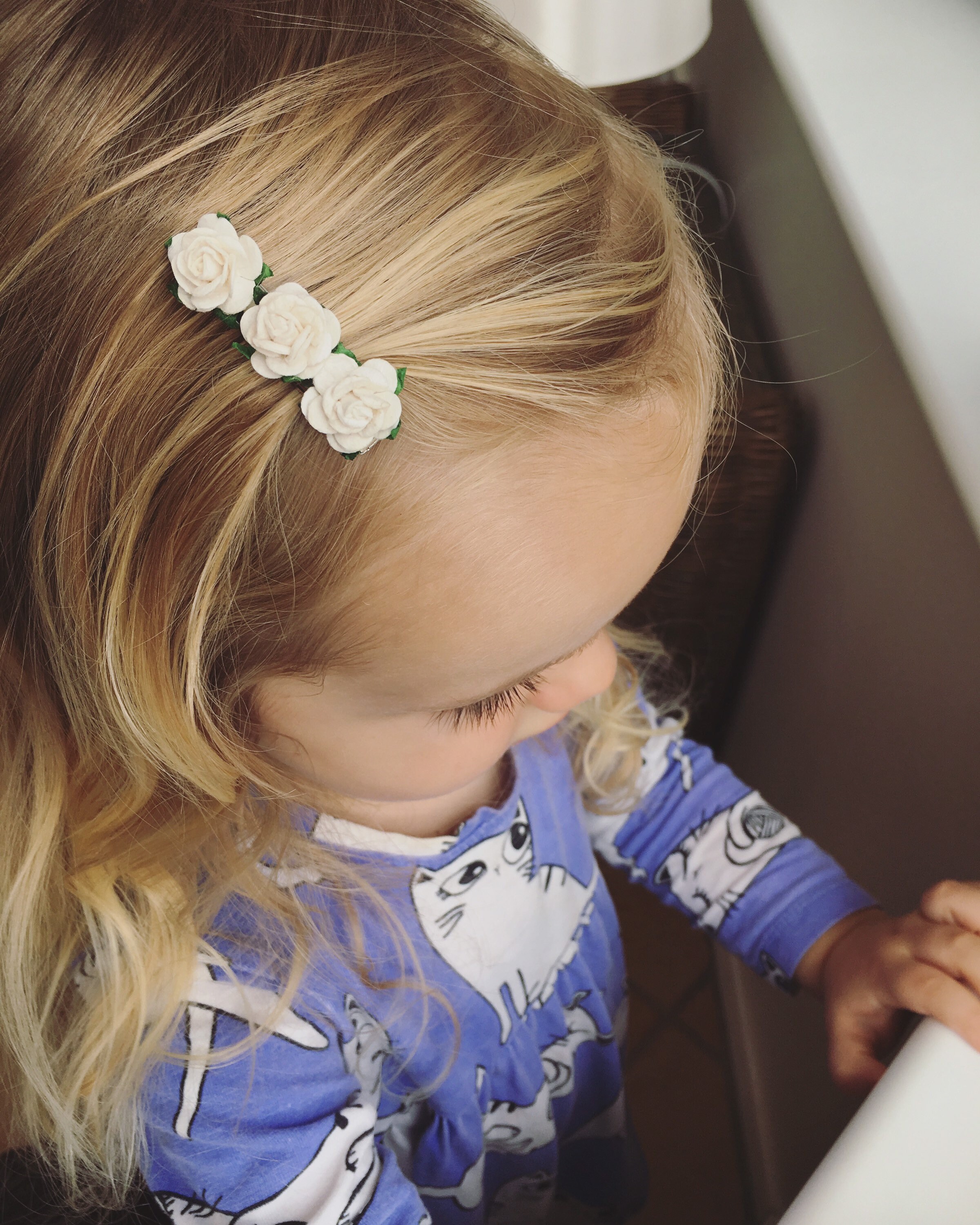 Flower hair clips floral hair clips mulberry rose mulberry Etsy