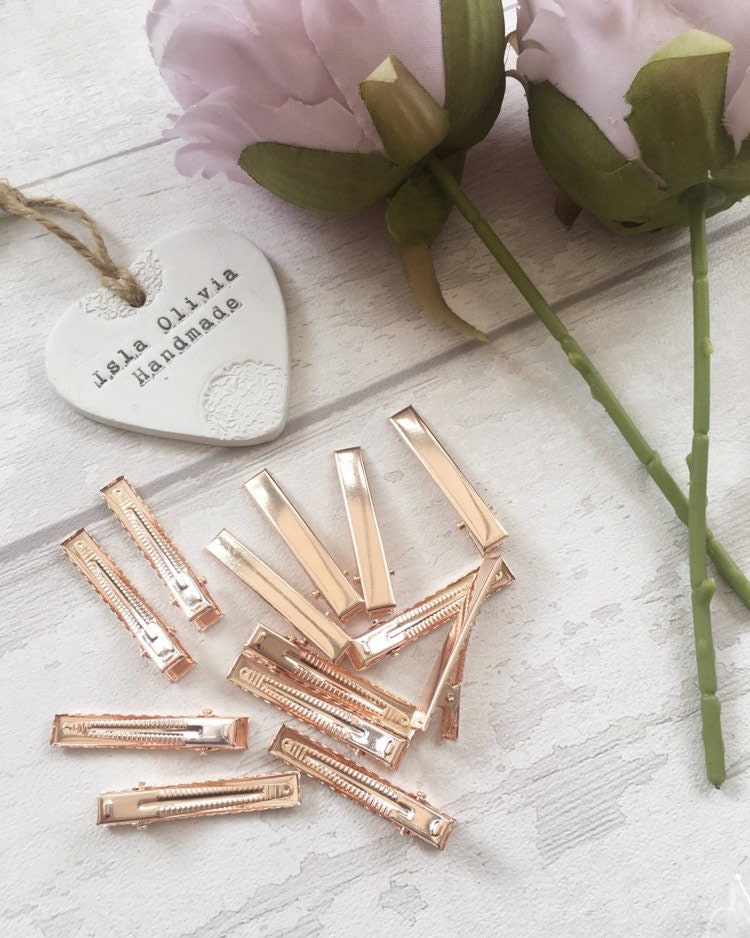 Flower hair clips floral hair clips mulberry rose mulberry Etsy