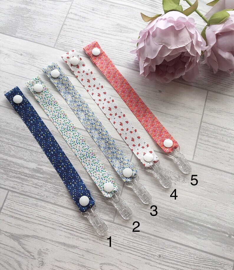 Baby Spotty Dummy Clips