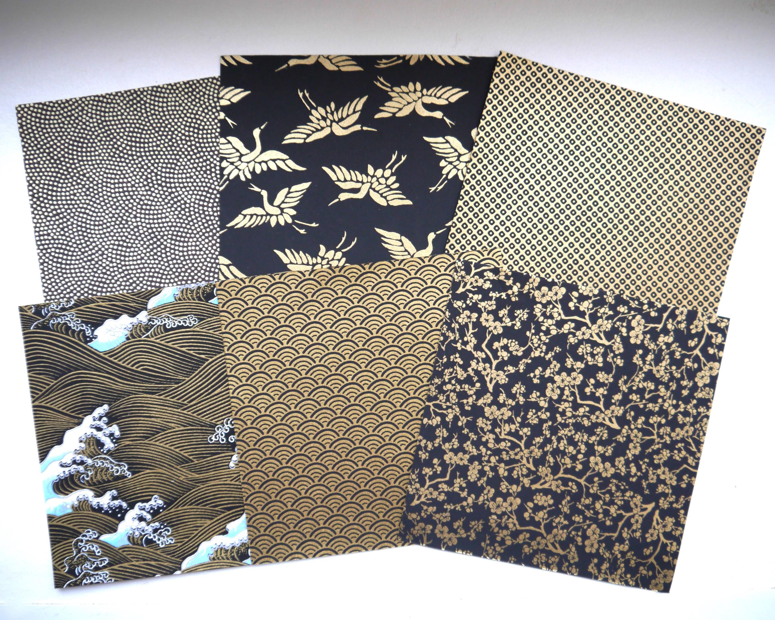 Pack of 6 Sheets of Traditional Japanese Washi Chiyogami Paper for ...