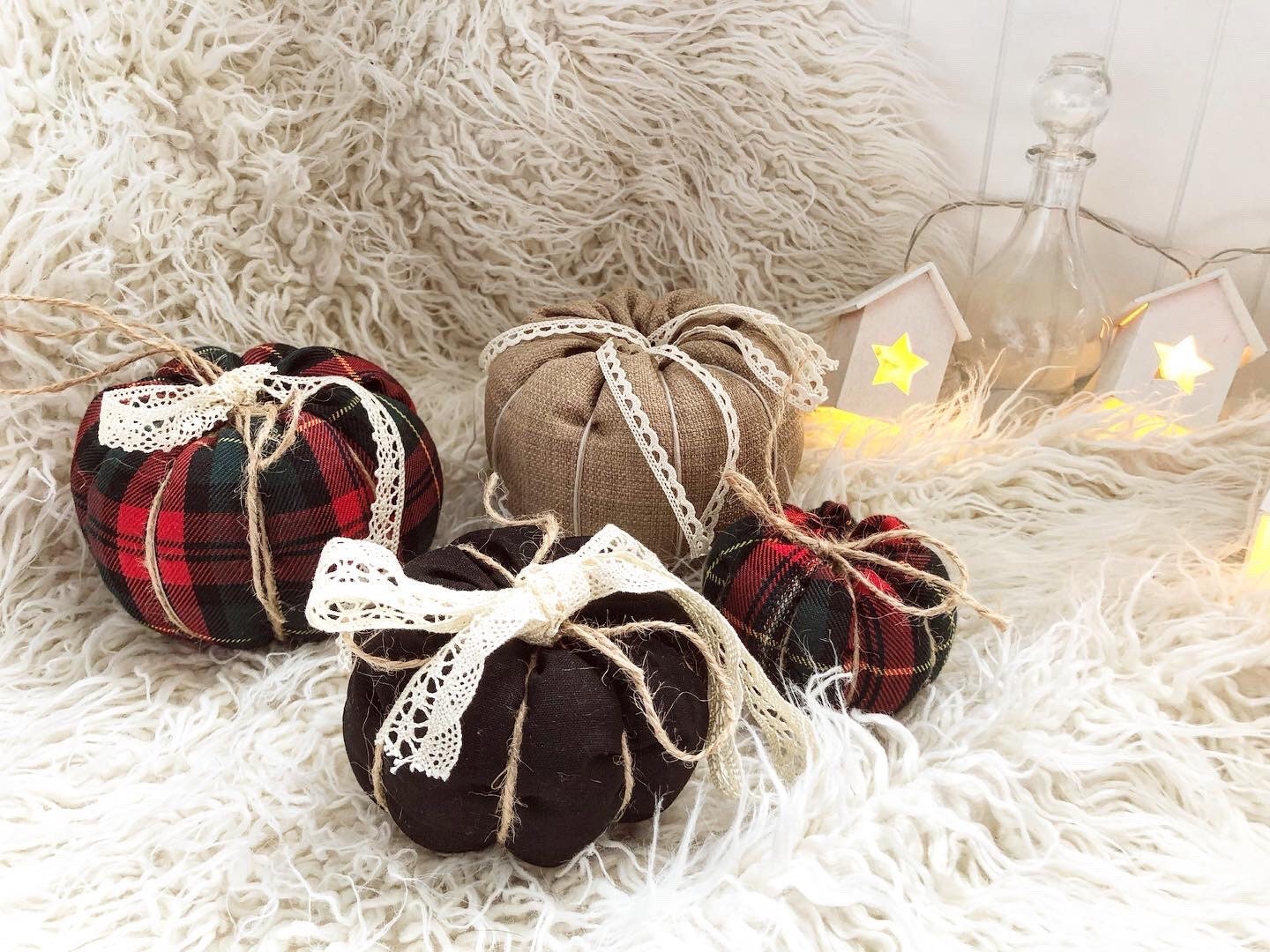 Citrouilles Douillettes en Tissu