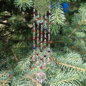 Heart Suncatcher, Crystal and Glass Suncatcher, Create a Ray of Sunshine in your Home, Window Decor, Wonderful Gift Idea