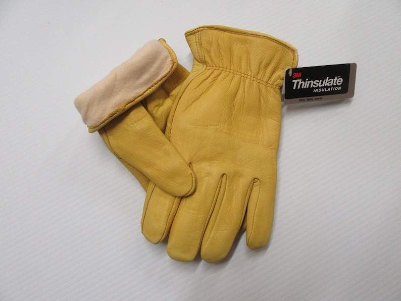 Insulated Leather Gloves - Etsy