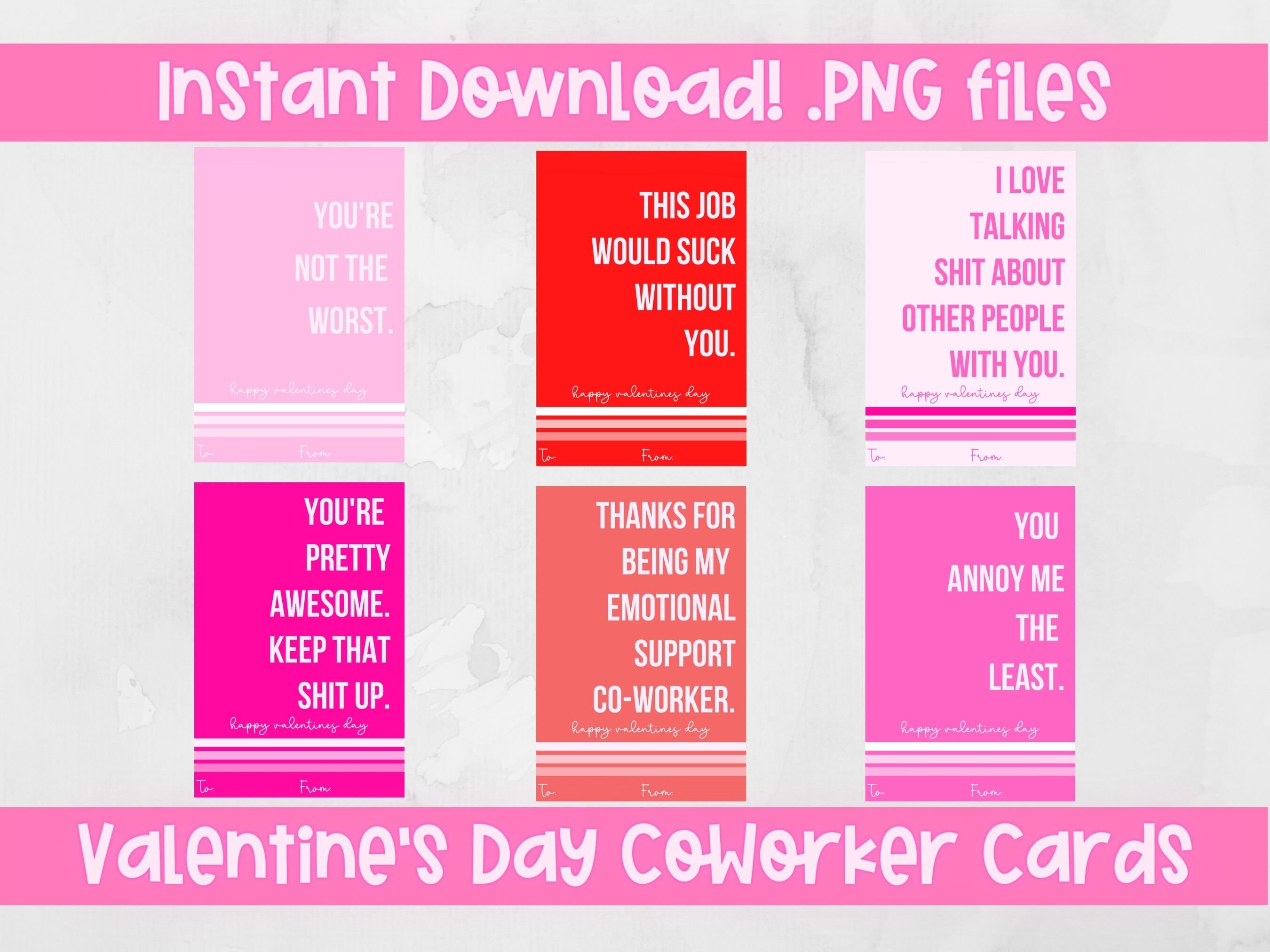 Valentines Day Tags, Coworker Valentine, Donut Valentine, Coworker