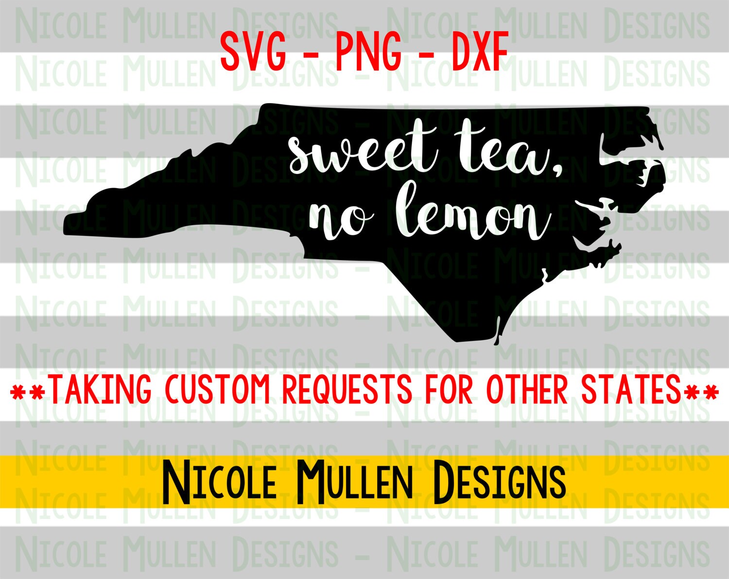 Download Sweet Tea No Lemon Svg North Carolina Svg Southern Svg Etsy