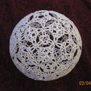 Kaleidosphere  Tatting tutorial for Sphere