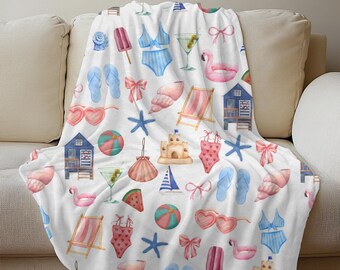 Strand-Haus-Decke, Strand-Dekor, Ozean-Decke, trendige Decke, Küsten-Cowgirl-Dekor, Meeresdecke werfen, Strand-Thema-Dekor, Stranddecke