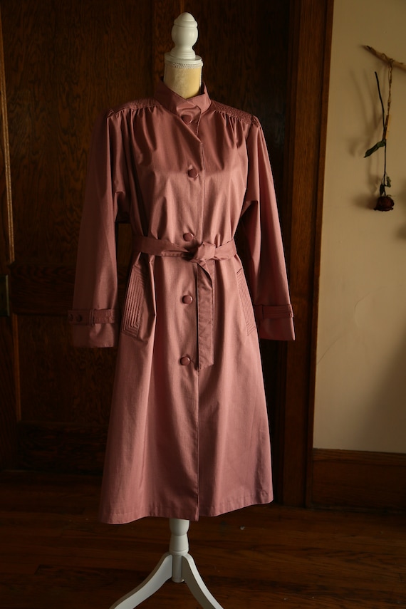 Pink Trench Coat 80s