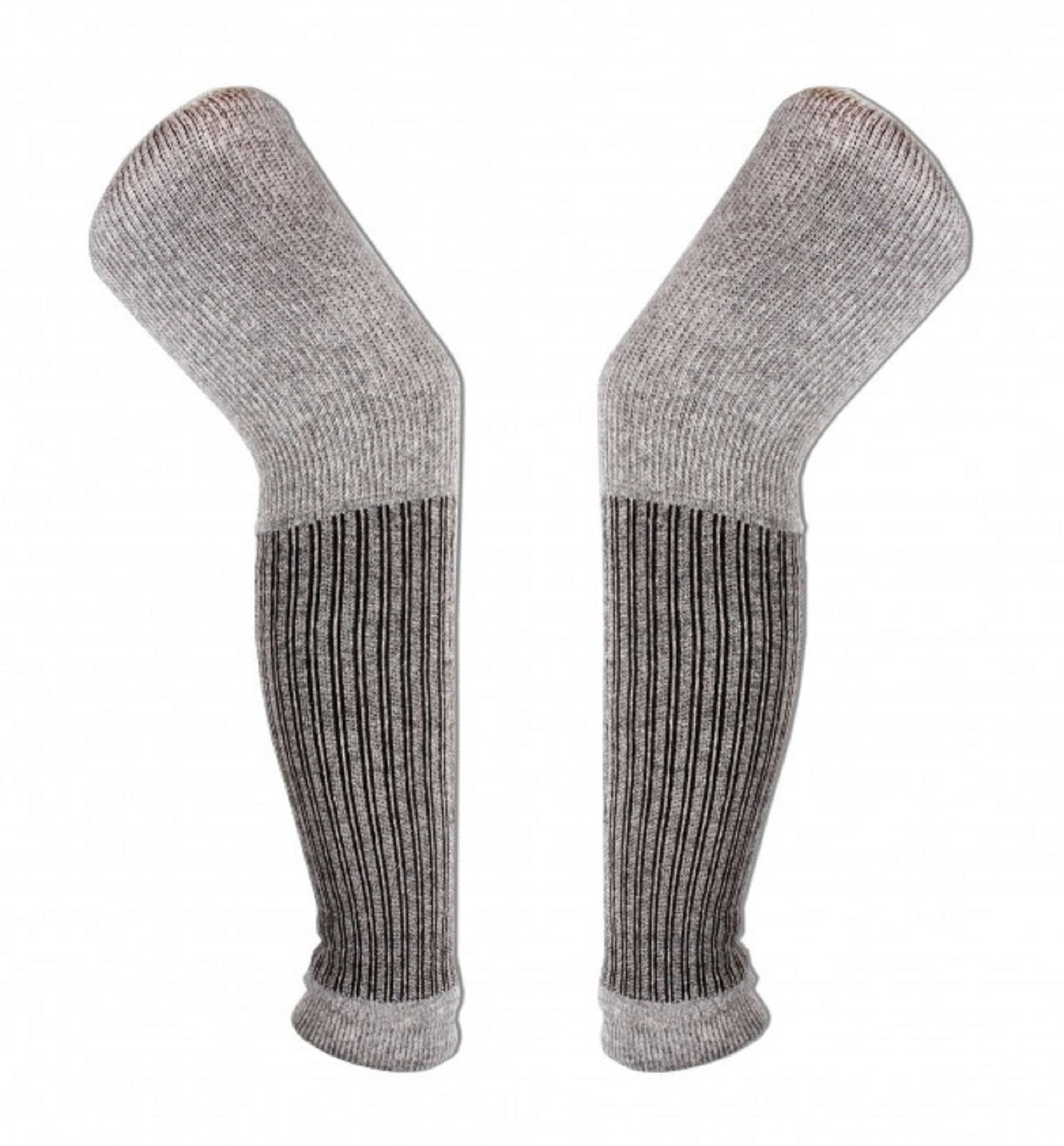 Women Gray Leg Warmers Yak Wool Knee High /Chunky 18in Etsy