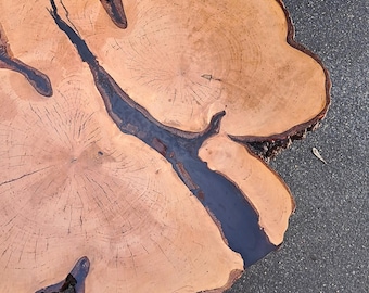 Live Edge Alder Coffee Table, Epoxy River Table, Stabilized Wood Slab Table, Natural Edge Coffee Table, Rustic Modern Furniture