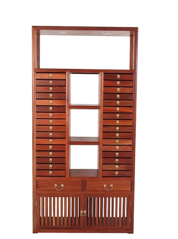 Tea Storage With Backlight and Shelves A Wardrobe Etsy