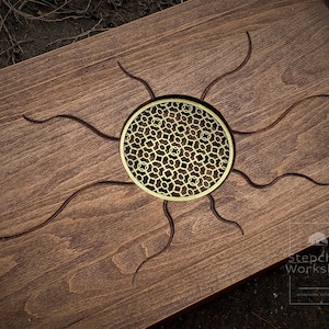 Bandeja de ceremonia hecha a mano. Mesa para té gongfu (gong fu). Tablero para bebedores de té