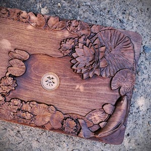 Tea Tray Gong Fu Style 45×25 cm – Personalization - Handmade Chaban Chinese Tea Table – Tea Ceremony Gift – Wooden Gongfu Cha Board