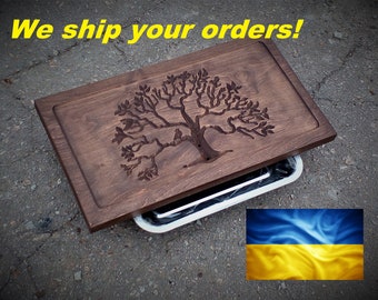 Handmade Tea table - Tea tray - Chaban - Chinese Gongfu (Gong Fu) ceremony, Natural Wood