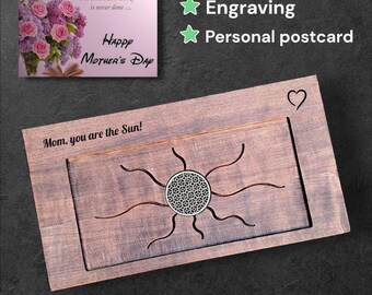 Personalized Wooden Tea Tray – Mother’s Day Gift, Engraved Chabana Tea Table, Breakfast in Bed, Handmade Gift for Mom, Tea Ceremony Board