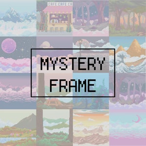 MYSTERY FRAME - De Pokémon-kiezer - Surprise willekeurige aangepaste Pokemon 3D-papier oplichtende schaduwdoos pixelkunst cadeau