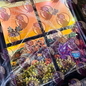 LITTLEROOT PUMPKIN PATCH (Haunted Wild windows *Halloween Edition*) - Pokemon 3D paper shadow box pixel art gift