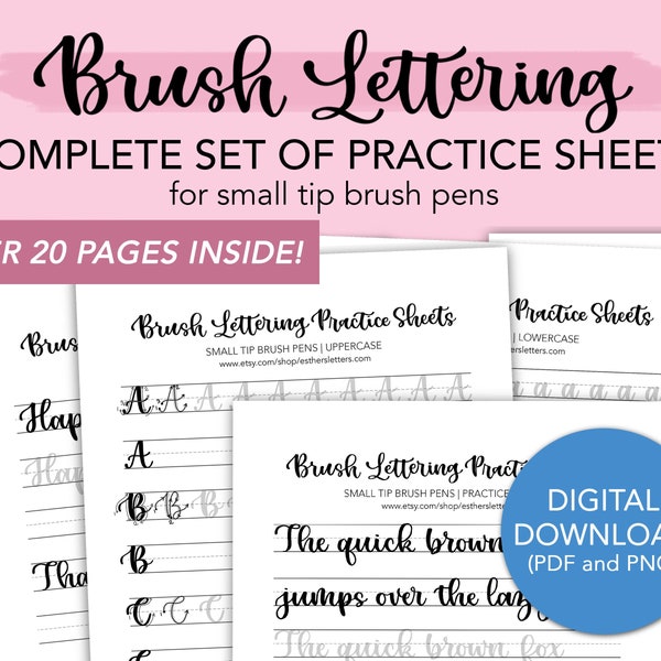 Brush Lettering - Etsy