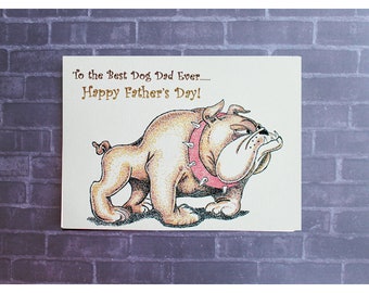 Father's Day DOG Card/Card from Dog/Dog Father Card/Dog Father's Day Card/Fits into a 5x7 frame! PERSONALIZE IT!