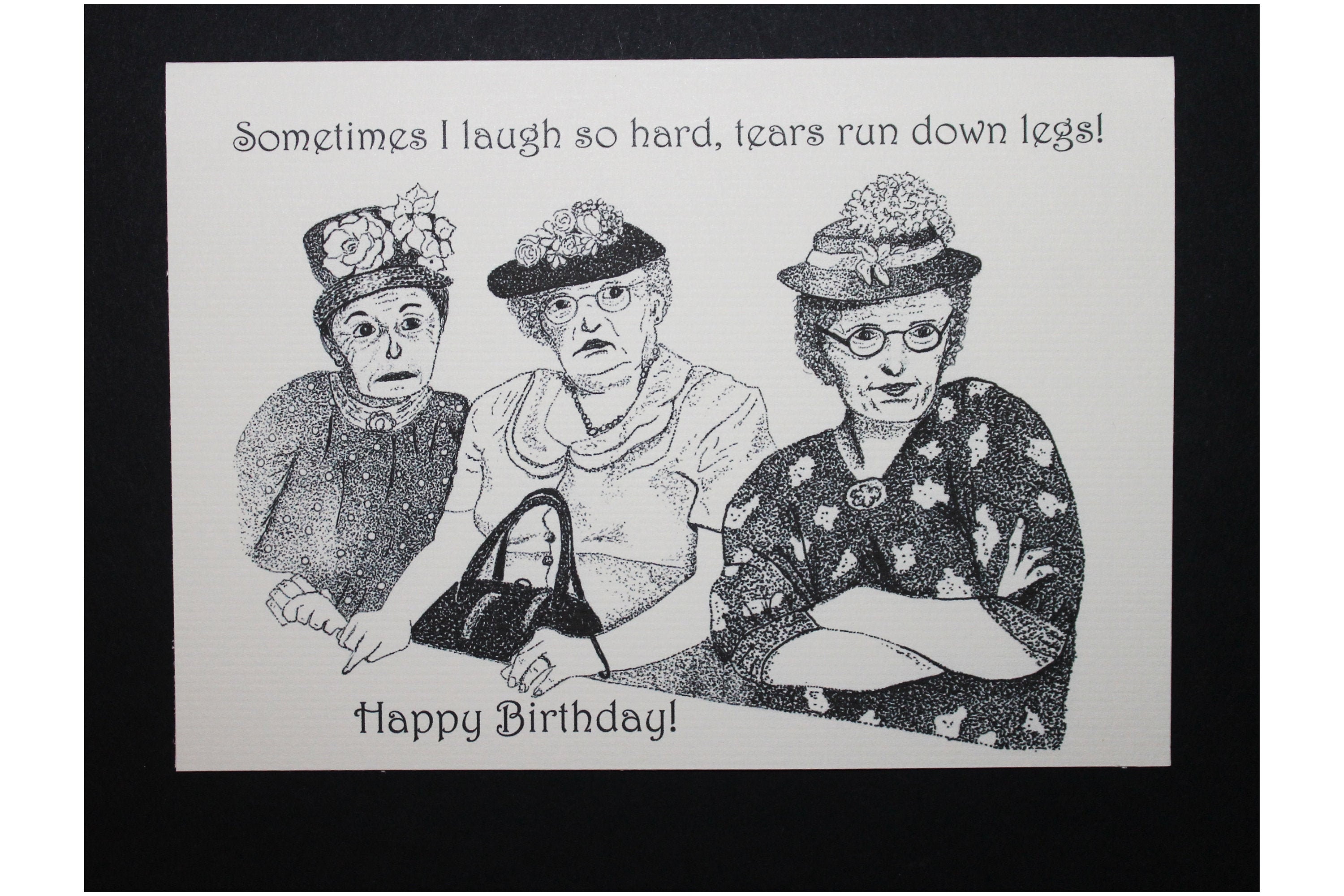 Old Lady Funny Tears Birthday Card/funny Joke Old Lady Card/old Lady  Birthday Card/joke Old Lady Card/ PERSONALIZE IT! - Etsy Israel, image size:3000x2000