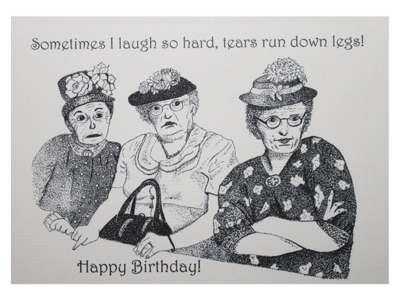 Old Lady Funny Tears Birthday Card/funny Joke Old Lady Card/old Lady  Birthday Card/joke Old Lady Card/ PERSONALIZE IT - Etsy