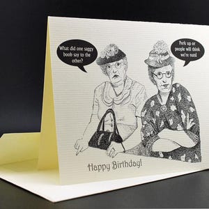 Old Lady Funny Perk Up Birthday Card/Joke Old Lady Card/Old Lady Joke Card/All cards fits into a 5"x 7" frame! PERSONALIZE IT! image 3