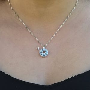 Unique Silver Necklace, Snail Necklace, Unique Necklace, Cute Necklace, Snail Jewelry, Boho Silver Necklace, Everyday Necklace, Snail Charm