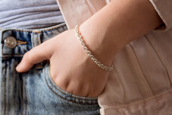 Sterling silver chain bracelet womens new arrivals
