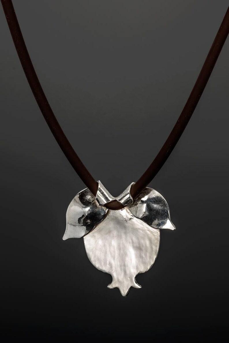 Unique Necklace Jewish Jewelry Fertility necklace Jewish Gift Unique Silver Jewelry Statement Silver Necklace Pomegranate Necklace