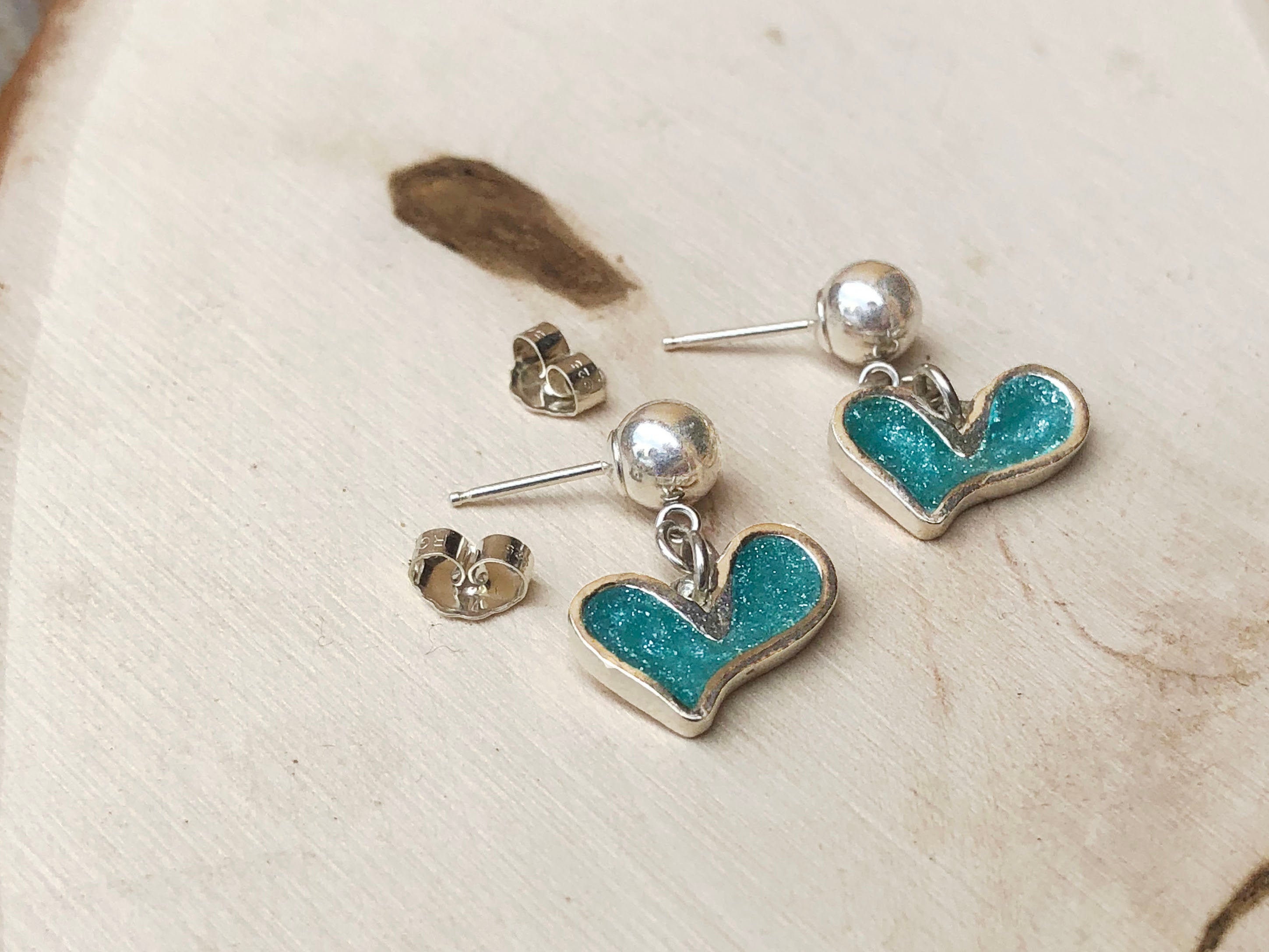 Echter Ohrschmuck Sterlingsilber Türkis Hängeohrring/Drop