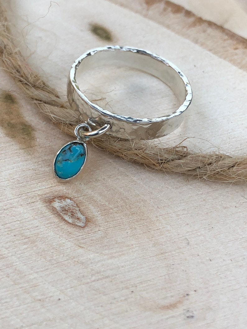 Turquoise Ring Dangle Ring Charm Ring Ring for Women - Etsy