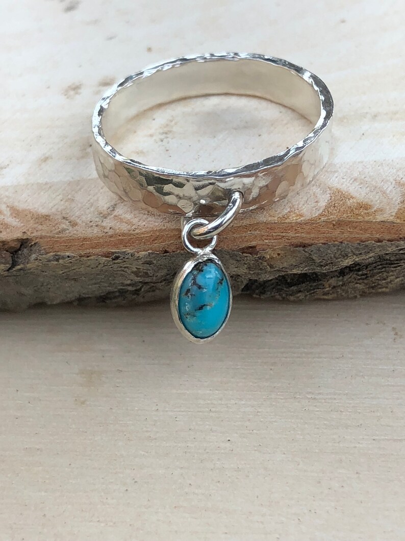 Turquoise Ring Dangle Ring Charm Ring Ring for Women Etsy