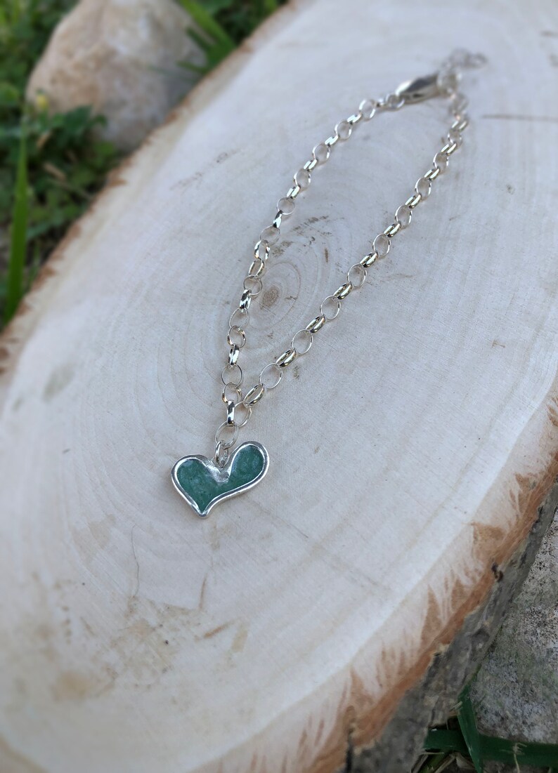 Silver Anklet Charm Anklet Sterling Silver Anklet Bracelet Etsy