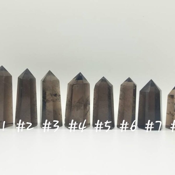 CHOOSE Your Own Little Smoky Quartz Crystal Points, Tiny Towers