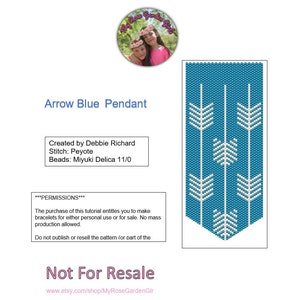Arrow Blue Necklace - Even Count
