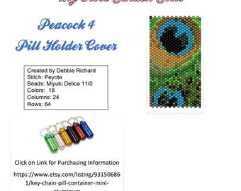 Peacock 4 Pill Holder Pattern