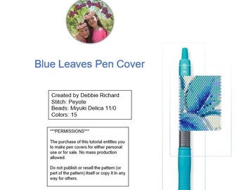 Blue Leaves Pilot G2 Pen For Sale With Cover