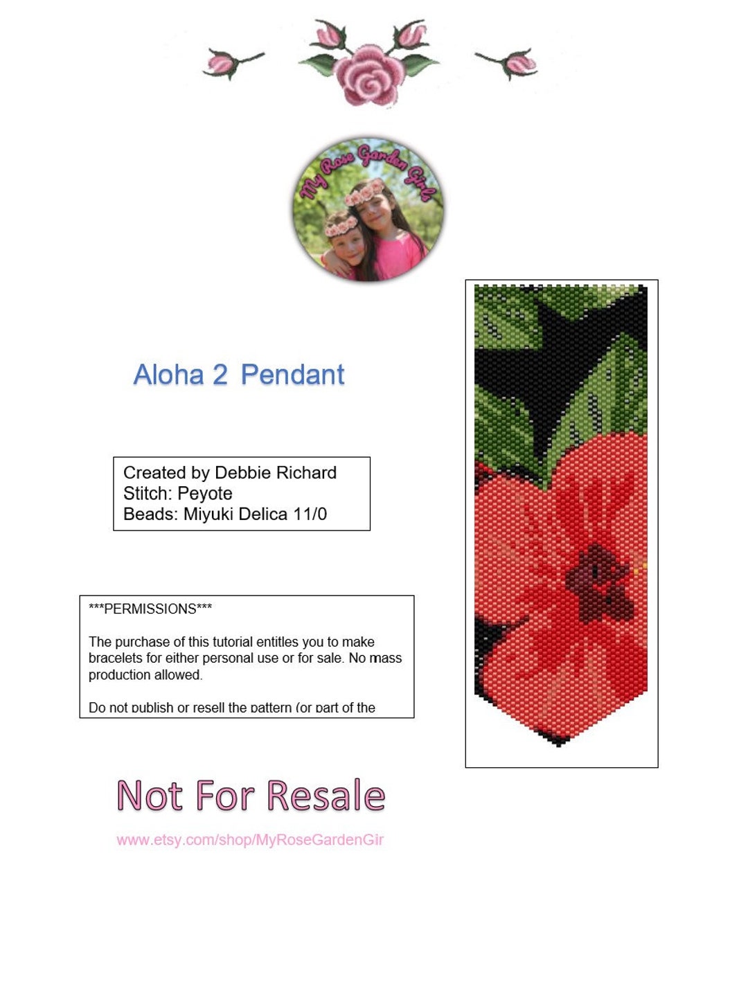 Aloha 2 Necklace - Even Count - Etsy