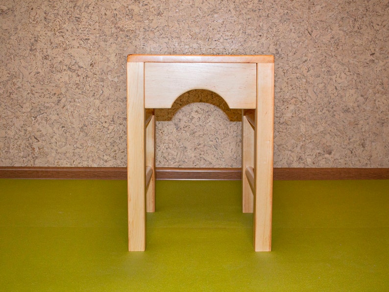 Halasana bench. yoga chair yoga bench Halasana box. inversion bench. Iyengar yoga chair. halasana props image 3