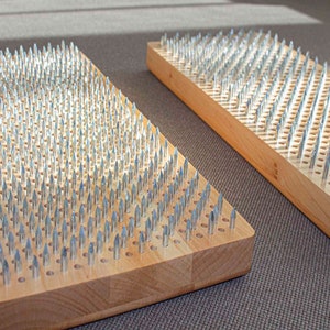 Sadhu natural wood board with high-quality safe nails. Yoga boards at the best prices and quality. Wooden board with nails for yoga