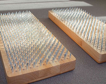 Sadhu natural wood board with high-quality safe nails. Yoga boards at the best prices and quality. Wooden board with nails for yoga