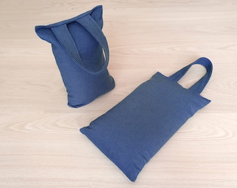 Pair of Cotton Yoga Sandbag 35x20cm 4kg | Iyengar Yoga Props | Fitness Sandbag | Durable Cotton Non-penetrating Fabric | Removable Top Cover