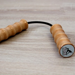 Eco Expander for arms, chest and shoulders with wooden handles, Hand grippers, Yoga Pull Rope, Resistance Bands