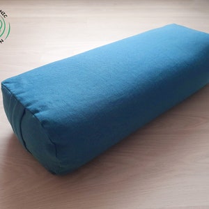 Oval Yoga Bolster 60x30x15cm 100% Organic Cotton Fabric. Cotton Yoga Pillow. Iyengar yoga bolster. Cotton Meditation Cushion