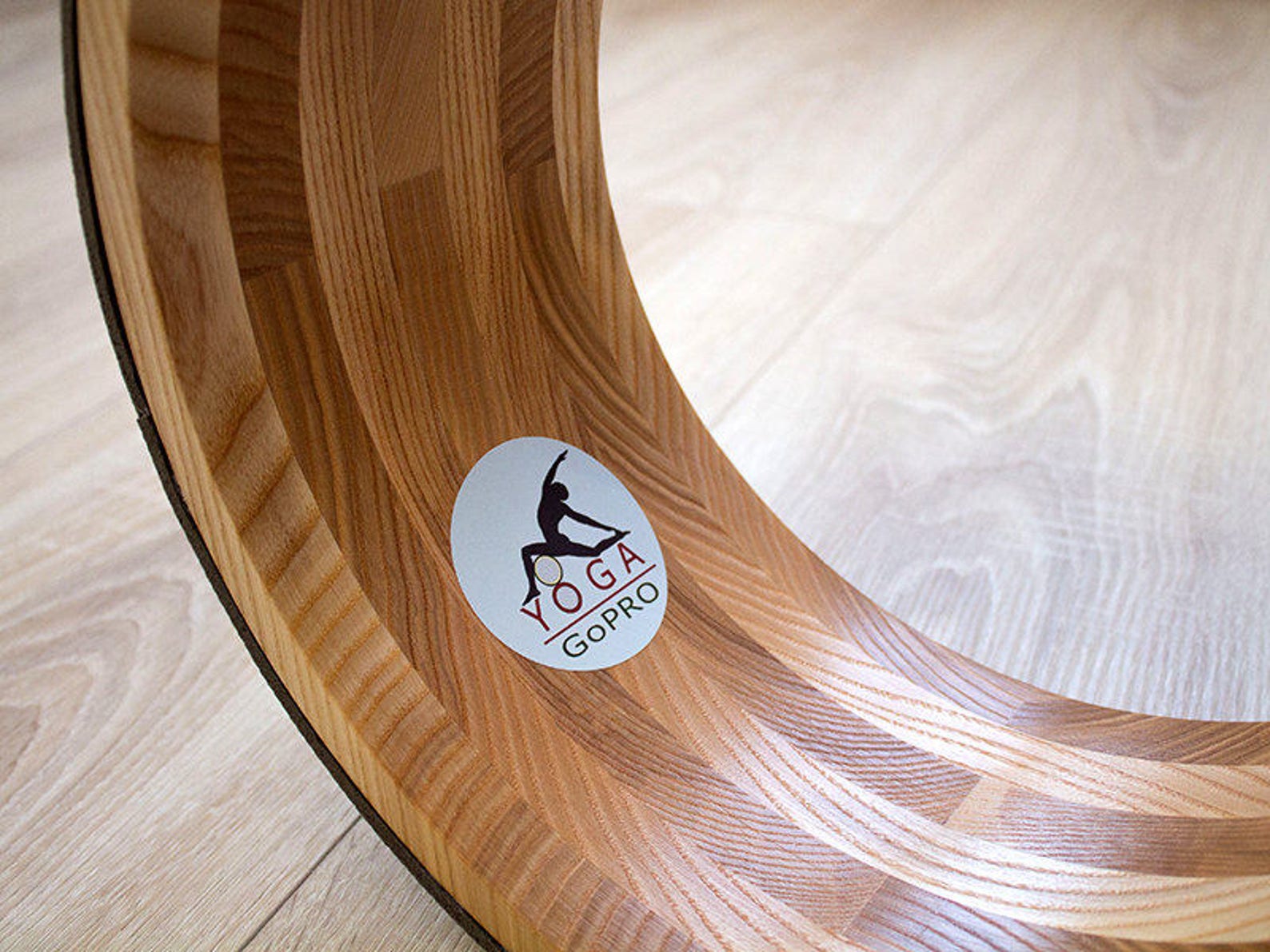 12 ECO Yoga Wheel. Wooden yoga wheel. Wheel covered with | Etsy