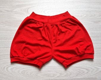 Red Organic Cotton Iyengar Yoga Shorts