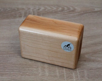 Pair of ECO Wooden yoga block 15cmx10cmx7cm. Yoga block. And made