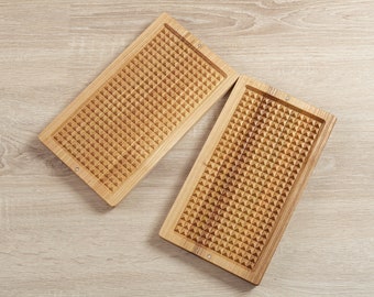 Sadhu natural wood board with safe wooden nails