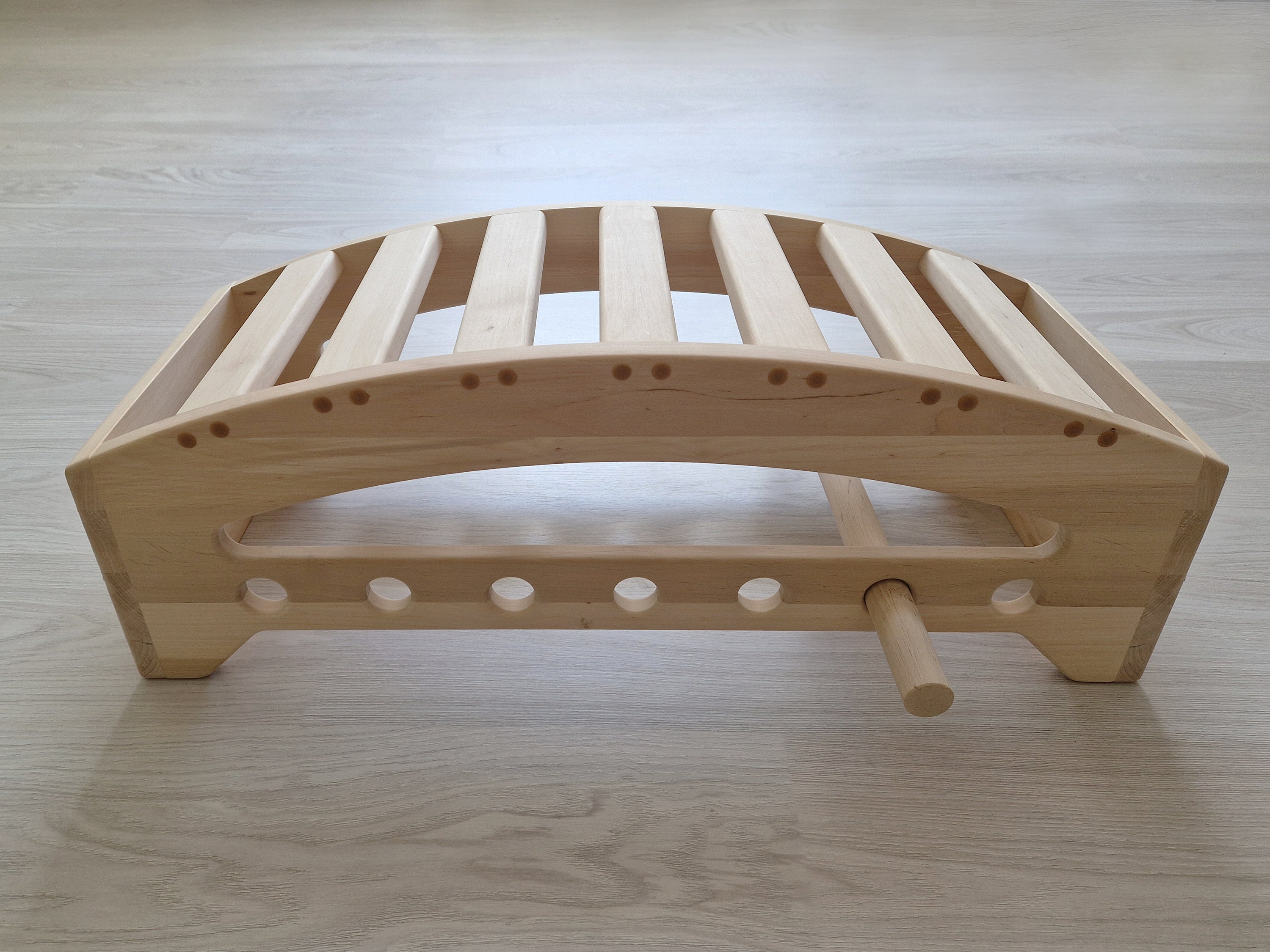 Small Wooden Viparita Dandasana Back Bending Bench for Iyengar