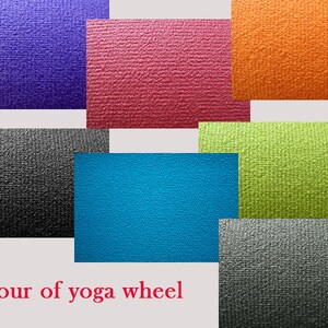 Personal Yoga Set. 8'' Yoga wheel and two wooden yoga blocks. Yoga roller. Yoga block. image 6